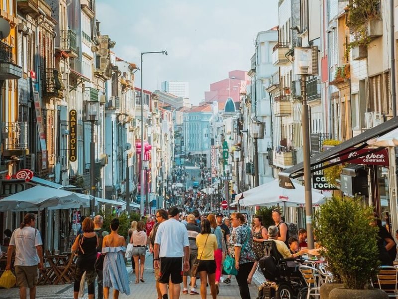 city, shopping street, shopping center