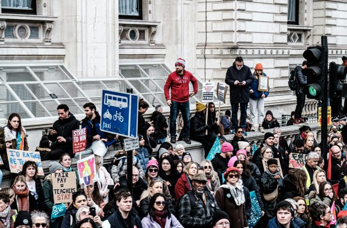 Crowd During Rally in London